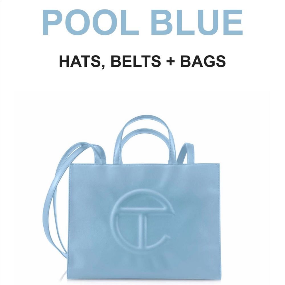 Telfar Medium Pool Blue Bag A (Restock) 100% Authentic.